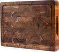 VDN Professionele Snijplank Acacia Hout met Sapgeul en Handvaten - Anti-slip Borrelplank - afbeelding 1