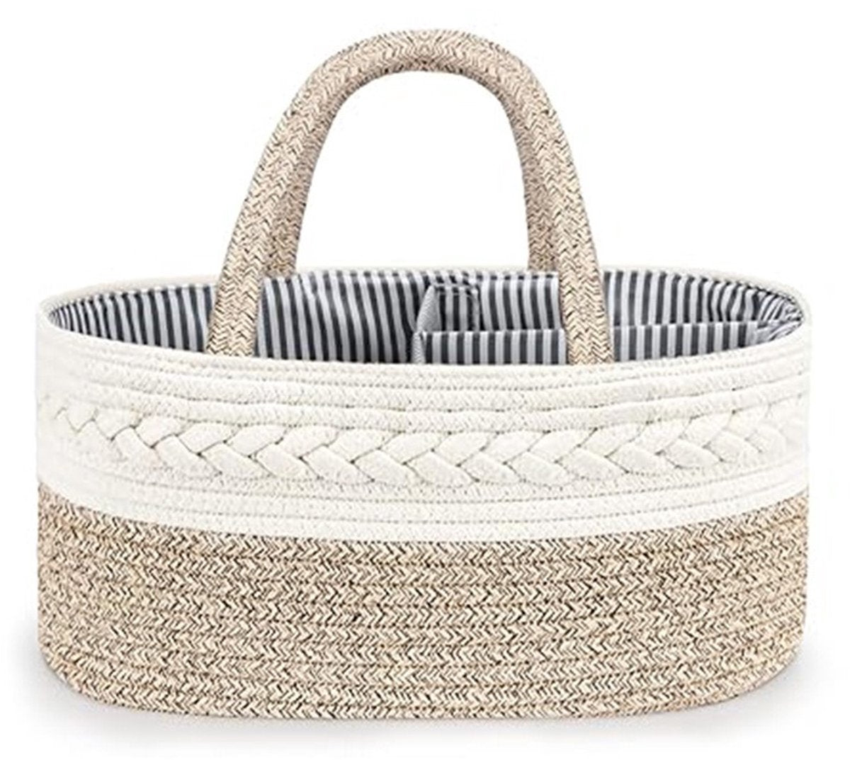 Kraammand - Baby Mand - Met drie vakken - Babyshower - Kraamcadeau meisje of jongen - Mooi, praktisch en… - afbeelding 5