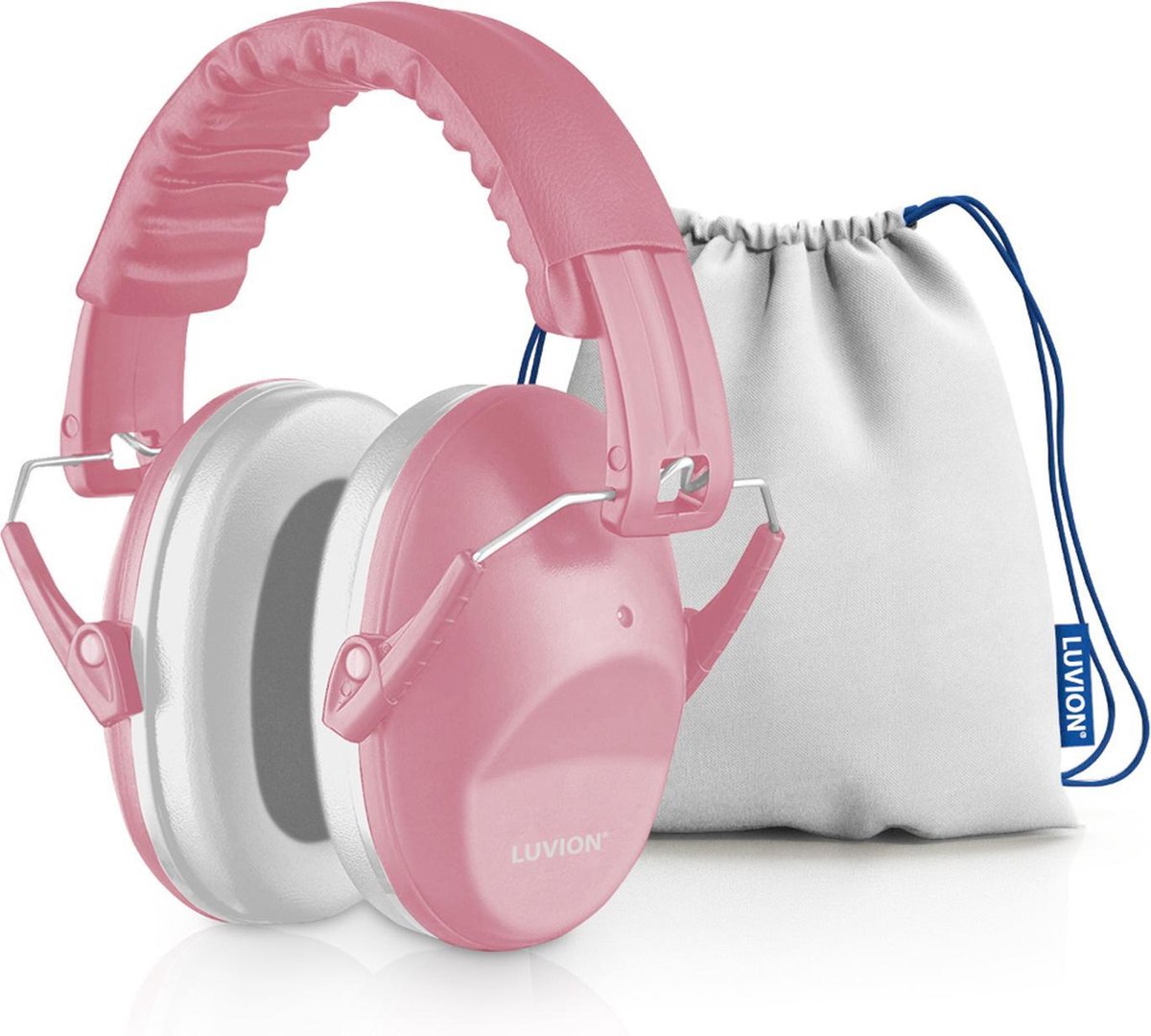 LUVION® Gehoorbeschermers - Premium gehoorbescherming voor kinderen - peuter en kind – Dusty Pink - afbeelding 1