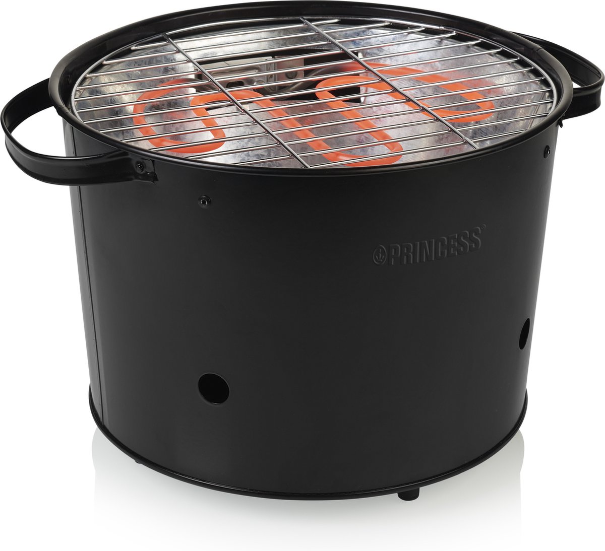 Houtskool BBQ - Princess 112240 Hybride Bucket Barbecue - Elektrische BBQ - Met en zonder houtskool te gebruiken - afbeelding 2
