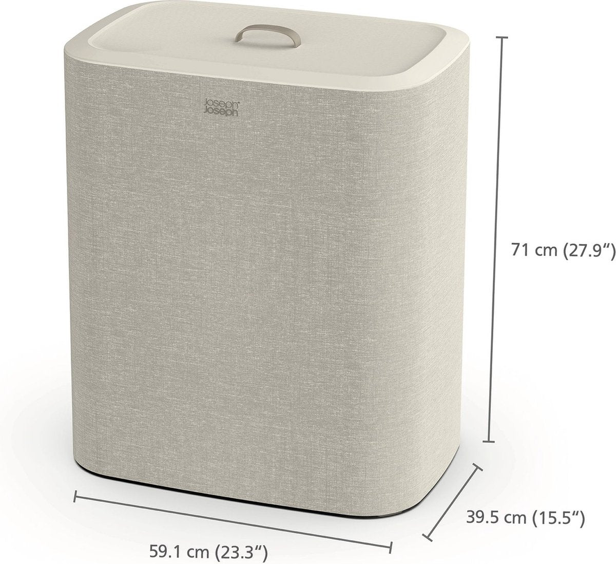Joseph Joseph Tota Wasmand - 3 Compartimenten - 90 Liter - afbeelding 2