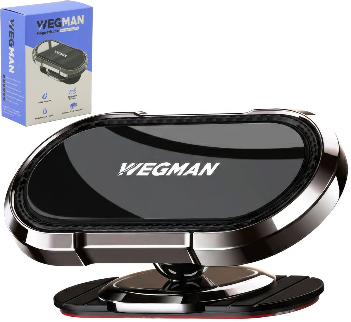 Wegman Telefoonhouders Auto Magnetisch - Dashboard - Off-Road & Drempel Proof Magneet - GSM Houder Mobiel Carkit - afbeelding 1