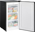 KitchenBrothers Vriezer - 64L - Diepvriezer - Compact Tafelmodel - 3 Vrieslades - Diepvrieskast - Vrijstaand - Zwart - afbeelding 1