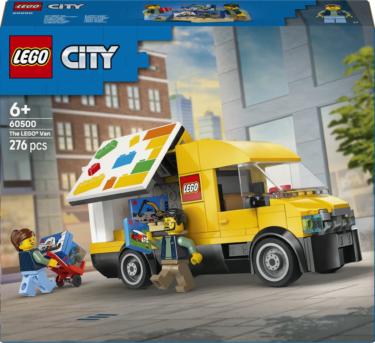 LEGO® City: De LEGO Bestelwagen - Bouw- en Speelset voor Autofans Vanaf 6 Jaar - Met 2 Minifiguren - 60500 - afbeelding 1