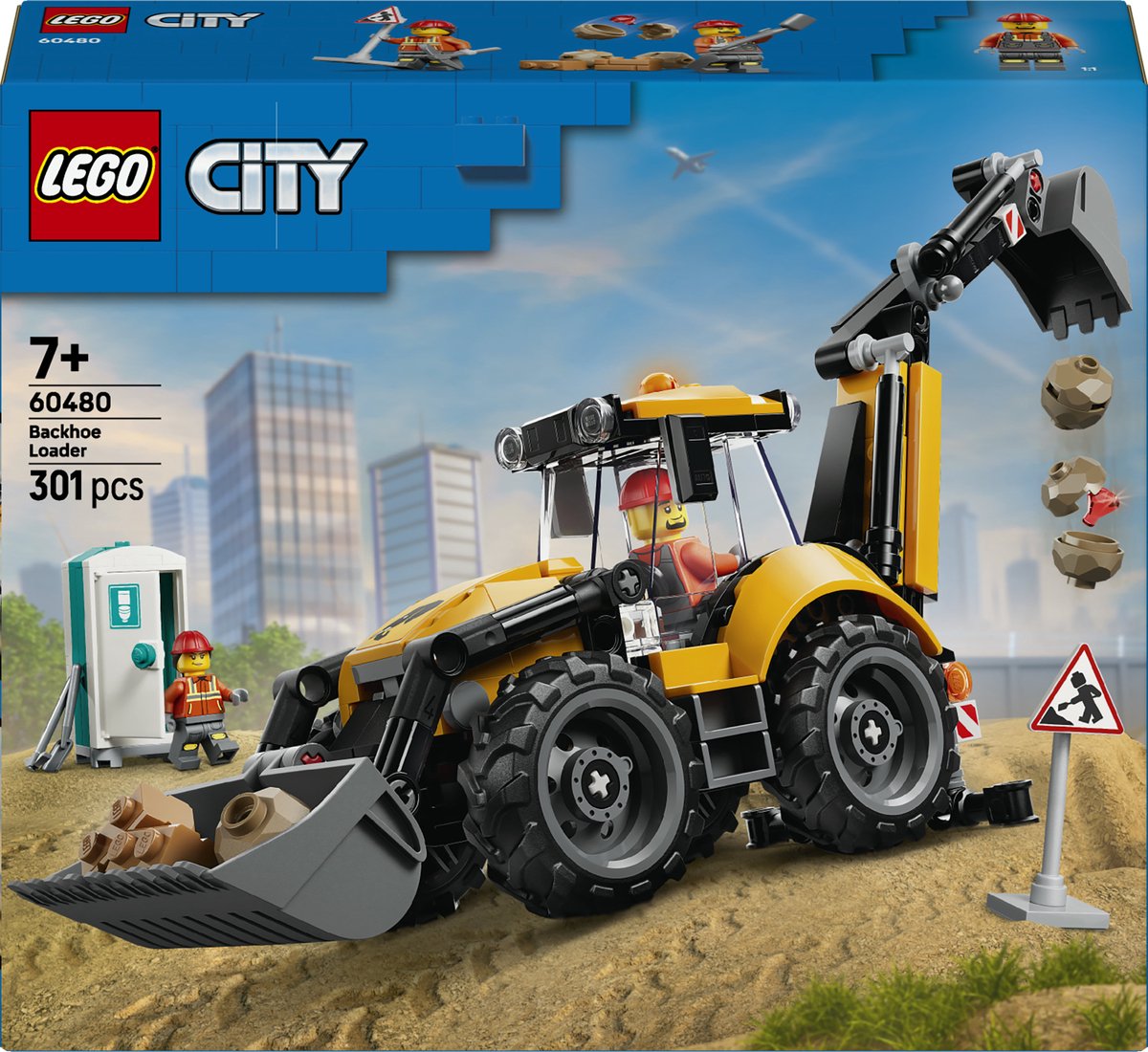 LEGO City Gele Graaflaadmachine - 60480 - afbeelding 1
