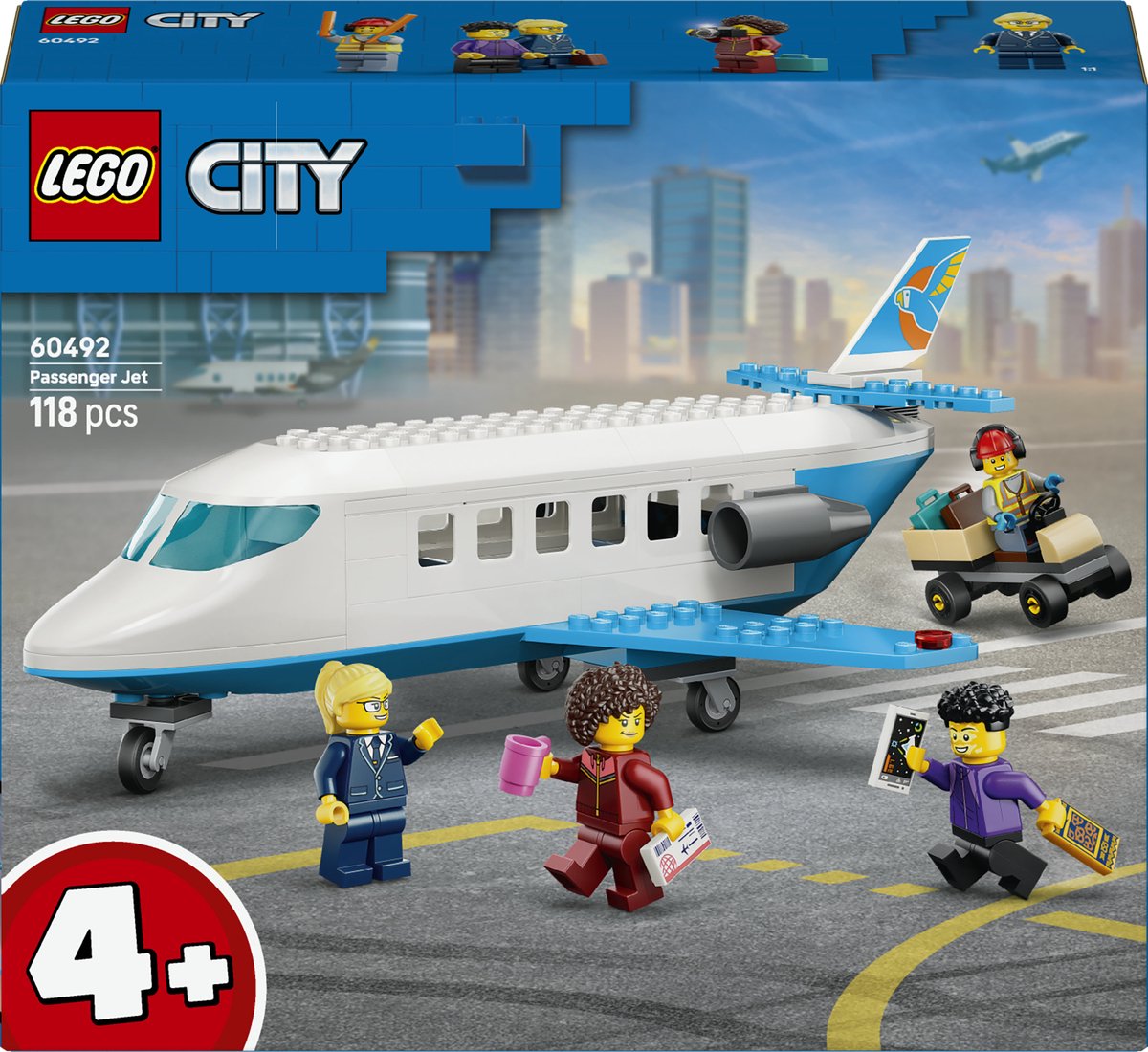 LEGO City Passagierstoestel Vliegtuig - 60492 - afbeelding 1