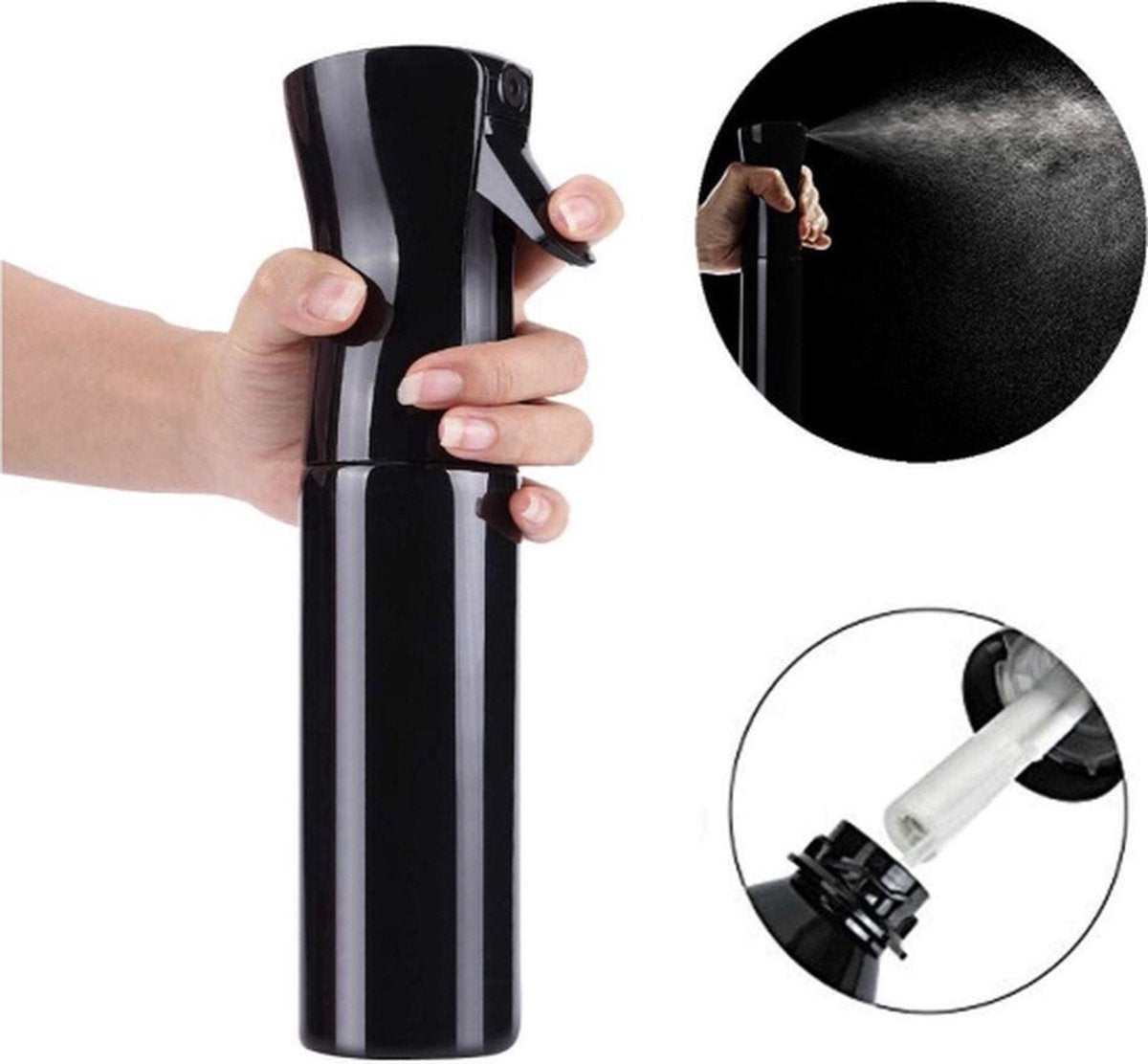 Mist spray bottle, waterverstuiver voor krullen, curly girl methode, waterspuit verstuiver, kappersspuit, sprayflacon, spuitfles, haarspuit voor krullen. waterspuit verstuiver 300ml |kappersspuit sprayflacon spuitfles haarspuit water - afbeelding 2