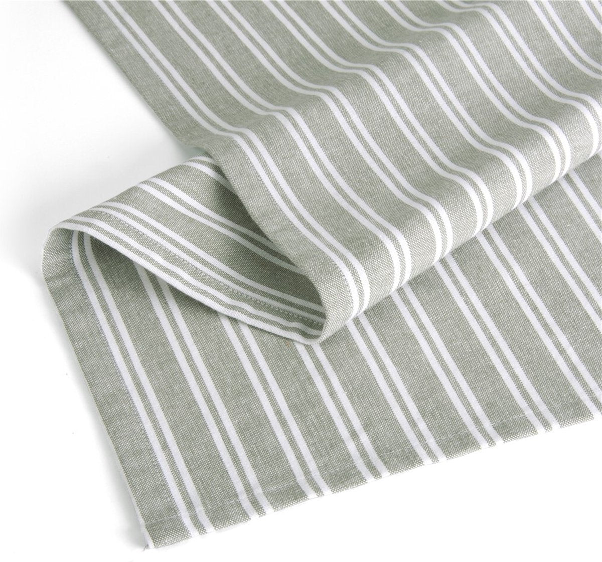 Walra Theedoeken Dry with Cubes, Stripes & Blocks - Keukenhanddoeken 3 x 50x70cm - Legergroen - afbeelding 4