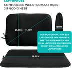 Coverzs Laptophoes - 15.6 inch - Zwart - afbeelding 2