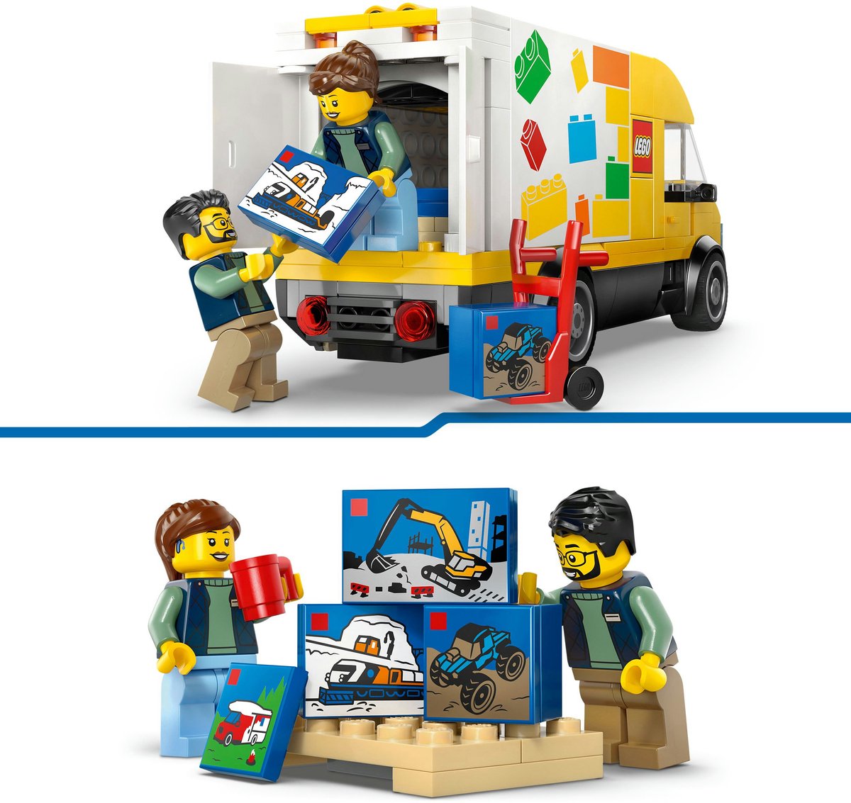 LEGO® City: De LEGO Bestelwagen - Bouw- en Speelset voor Autofans Vanaf 6 Jaar - Met 2 Minifiguren - 60500 - afbeelding 5