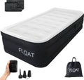FLOAT - 1 Persoons luchtbed met ingebouwde elektrische pomp - 203x99x45 cm - Opbergzakken, draagtas en reparatiekit - Zelfopblazend hoog eenpersoons luchtmatras - Queen Logeerbed - VersaVento - afbeelding 1