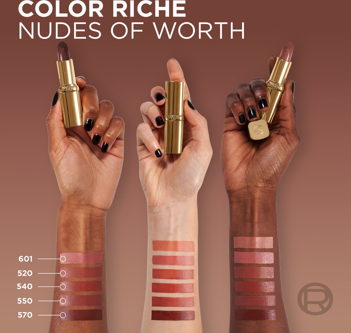 L’Oréal Paris Color Riche Satin Nude lipstick - 601 Worth it - Nude lippenstift - Formule verrijkt met arganolie - 4,54 gr. - afbeelding 5