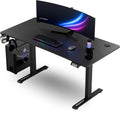 Ultradesk LEVEL V2 – Bureau voor Gaming, Home Office & Kantoor – Zwart – Elektrisch verstelbaar – Incl. Accessoires - afbeelding 1