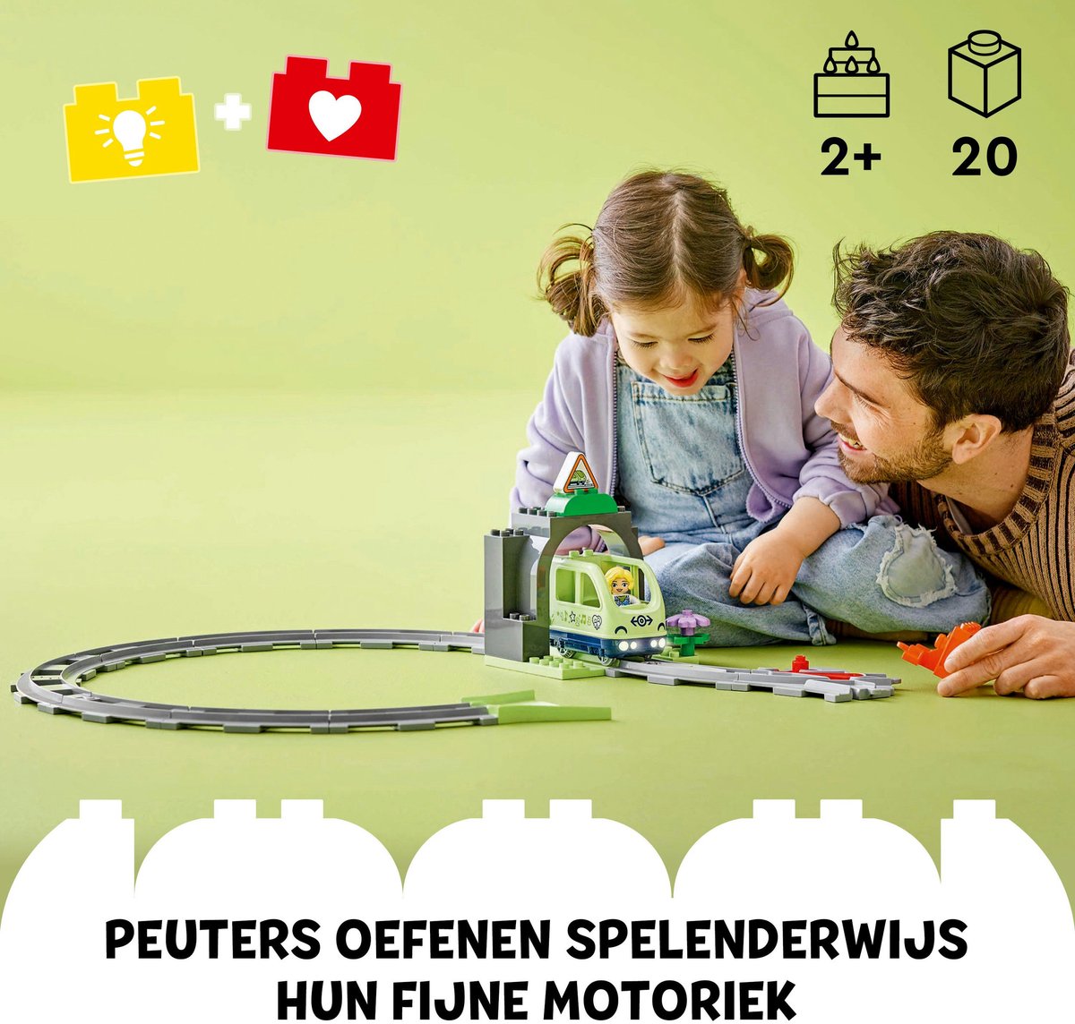 LEGO DUPLO - Stad Treintunnel en rails uitbreidingsset - 10425 - afbeelding 2