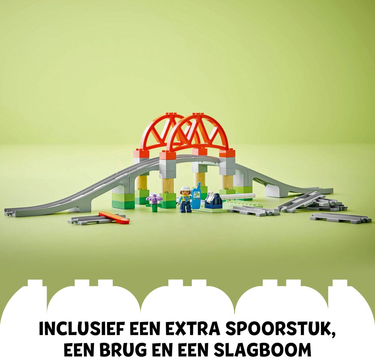 LEGO DUPLO - Stad Treinbrug en rails uitbreidingsset - 10426 - afbeelding 2