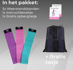 AJ-Sports Weerstandsbanden - Booty Band - Resistance band - Fitness elastiek - afbeelding 5