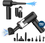CarMe 2-in-1 Auto Stofzuiger Pro - Zuigen & Blazen - Kruimeldief - 8 Opzetstukken - Oplaadbaar - Handstofzuiger - Air Duster - Zwart - afbeelding 1