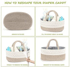 Kraammand - Baby Mand - Met drie vakken - Babyshower - Kraamcadeau meisje of jongen - Mooi, praktisch en… - afbeelding 2