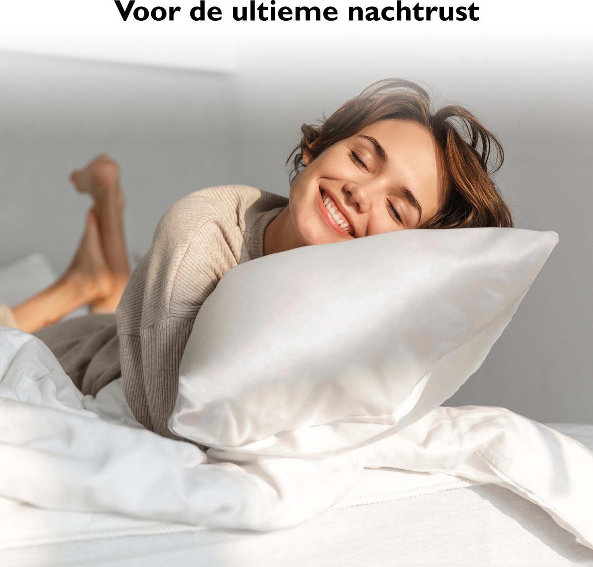 Dieux® - Wit - Kussenslopen 60 x 70 cm - afbeelding 2