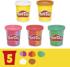 Play-Doh Rainbow Softijs Speelset - Boetseerklei - Inclusief 5 Play-Doh potjes - afbeelding 4