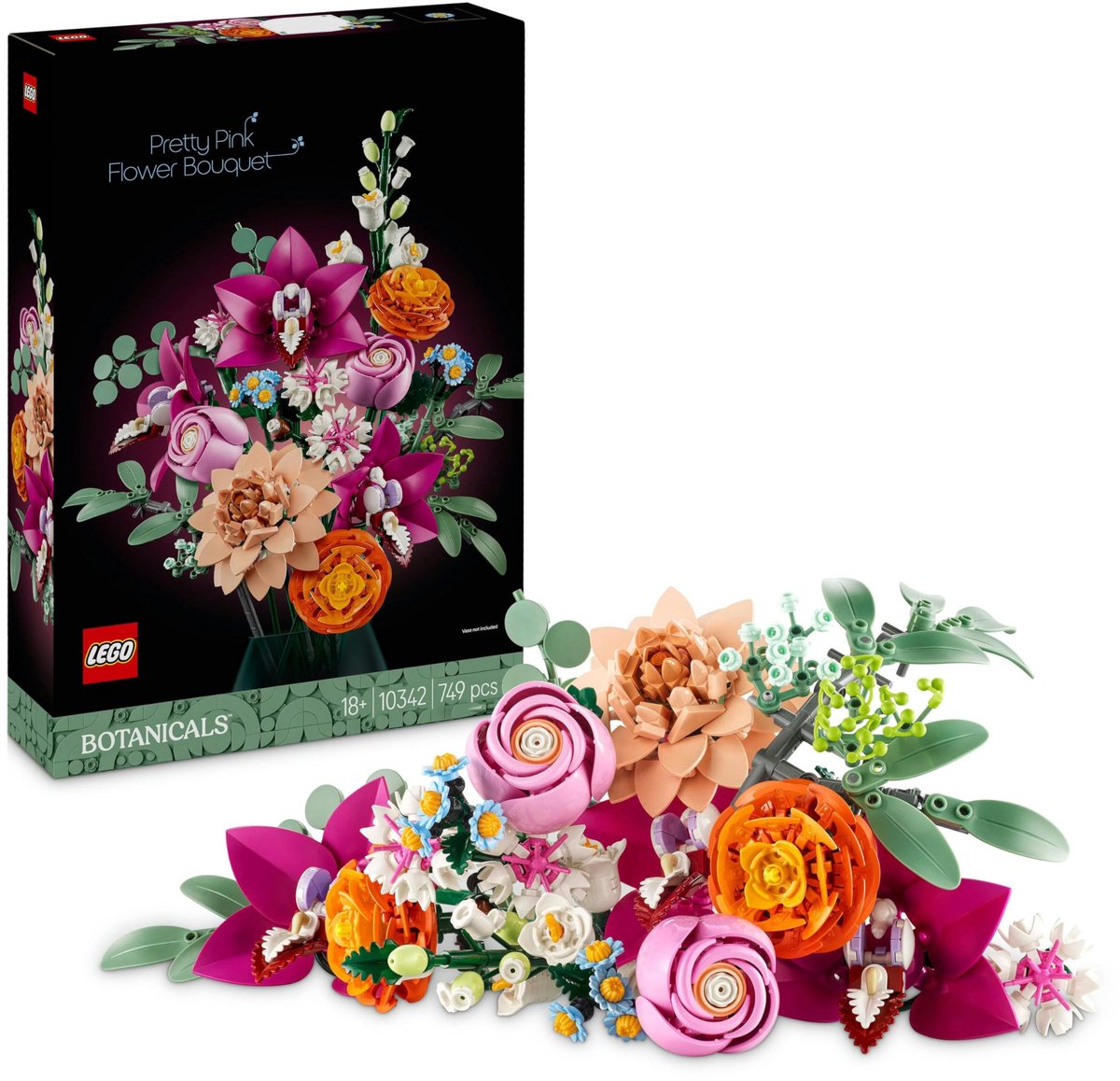 LEGO Botanicals Roze boeket - Bloemen Decoratie - 10342 - afbeelding 2