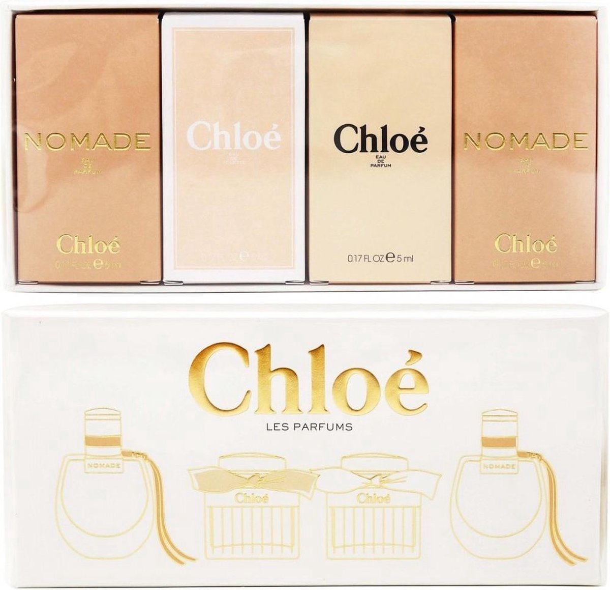 Chloé miniatures parfumset met vier parfumflacons – afbeelding 3