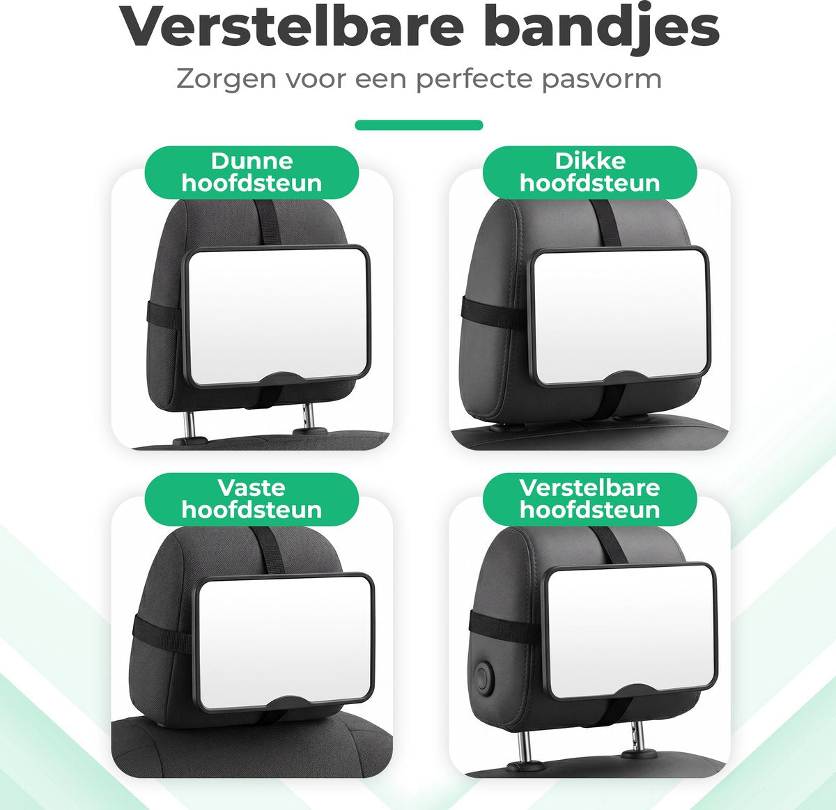 Gatson Autospiegel Baby XL - verstelbare achterbankspiegel - afbeelding 2