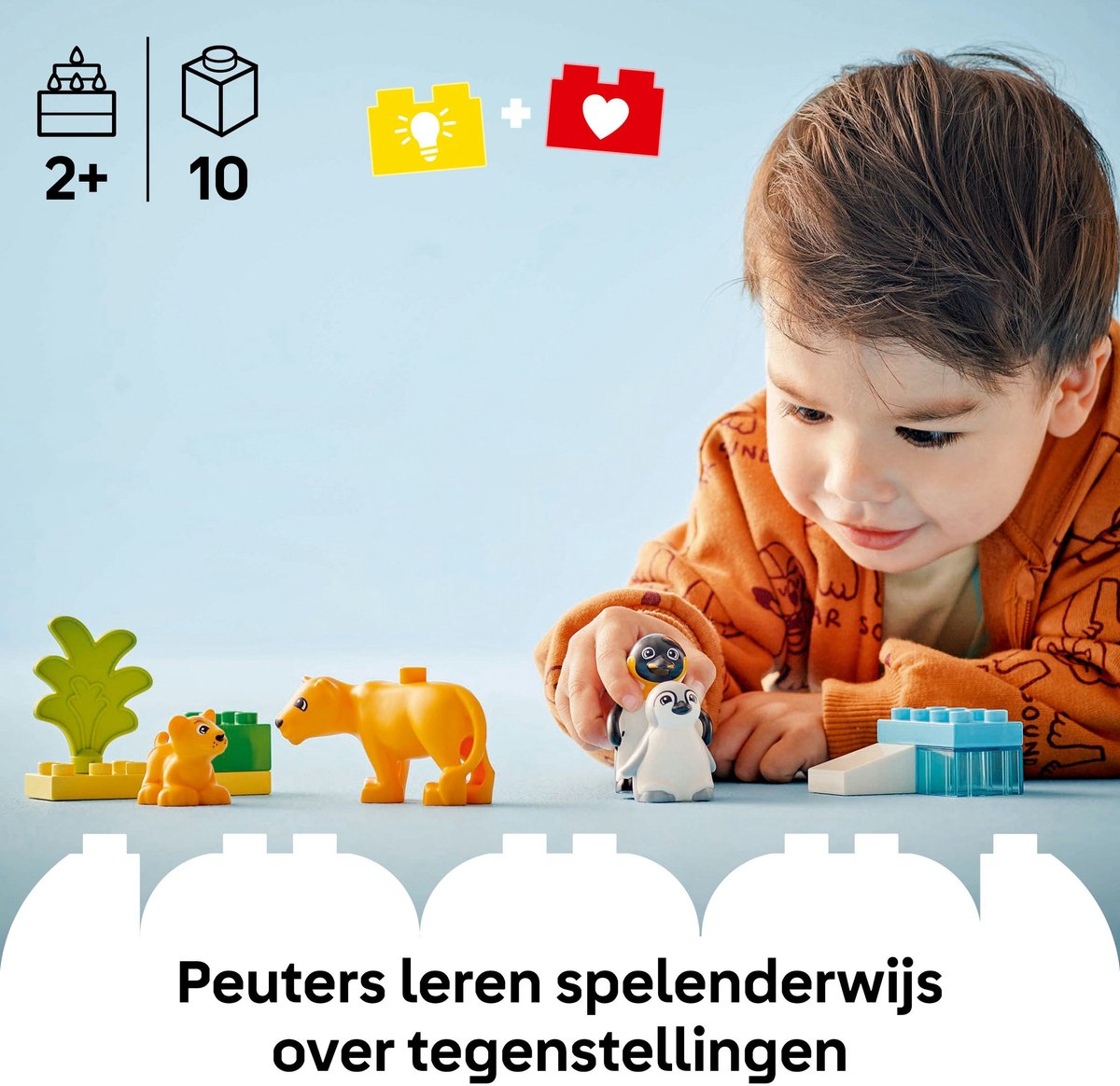 LEGO DUPLO Stad Families van wilde dieren: pinguïns en leeuwen - 10442 - afbeelding 4
