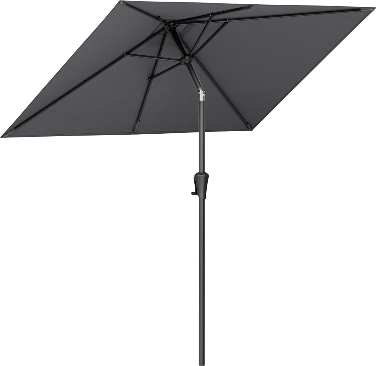 LifeGoods Parasol - Tuin - 205x136cm - 30° Kantelbaar - Waterdicht - UPF50+ - Donkergrijs - afbeelding 1