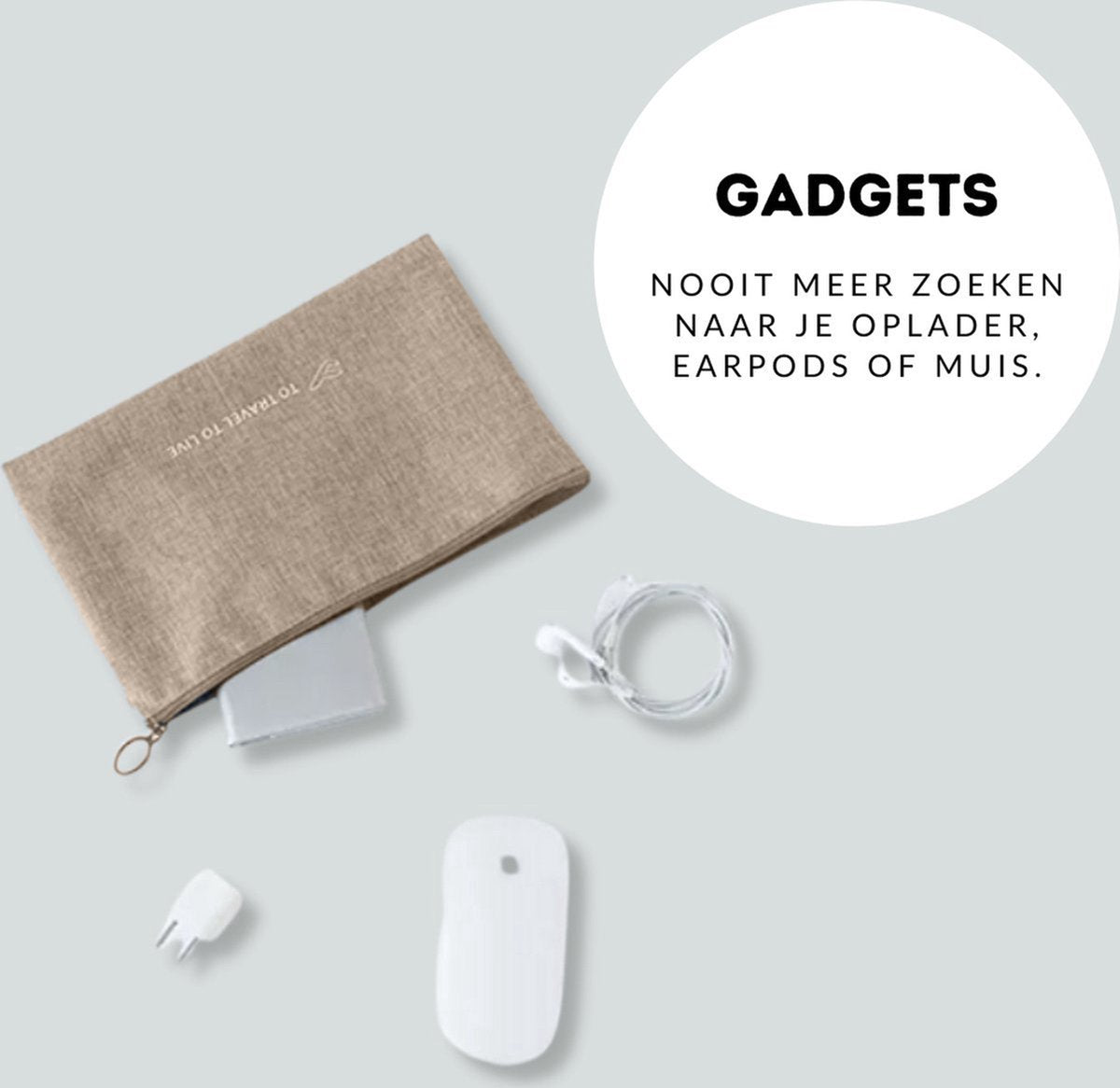 Packing cubes set 7-delig - organizer voor koffer en backpack - beige - afbeelding 2