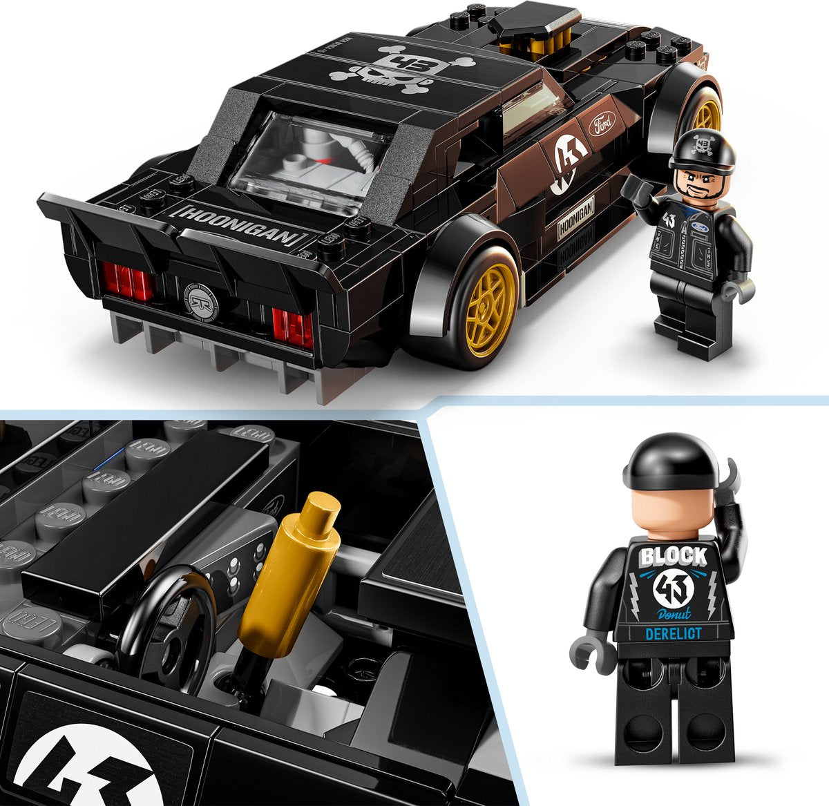 LEGO Speed Champions Ken Blocks '65 Ford Mustang Hoonicorn V1 Auto - 77262 - afbeelding 4