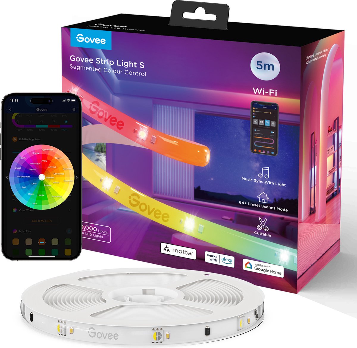 Govee Strip Light S 5 m - led strip - afbeelding 1