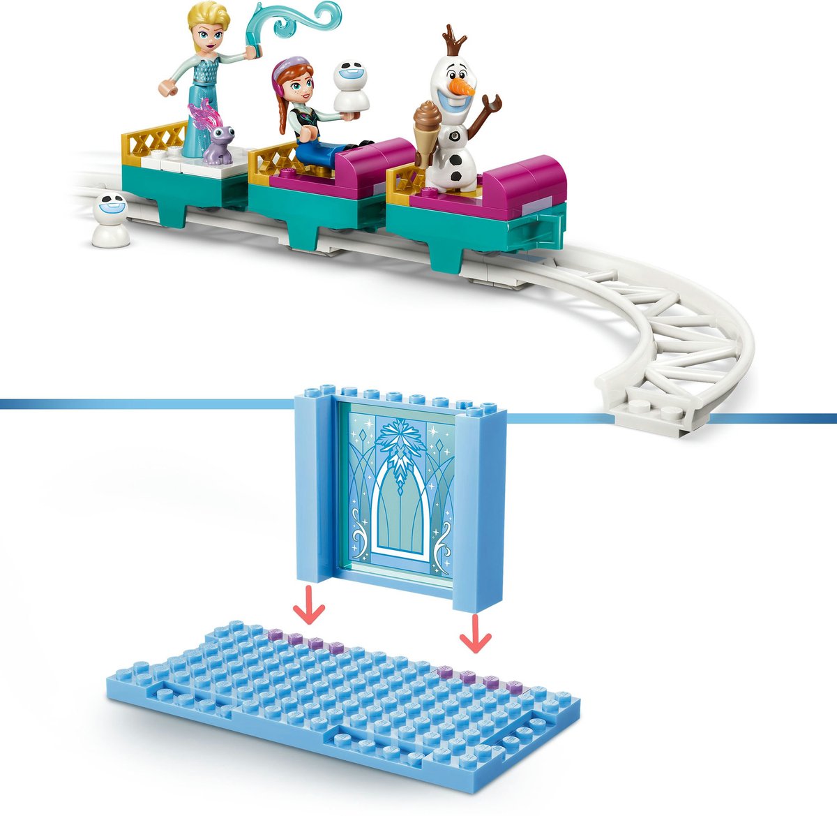 LEGO Disney Frozen - Elsa's IJskasteel en Sneeuwrit Bouwbaar Kasteel Speelgoed voor Kinderen - 43281 - afbeelding 5