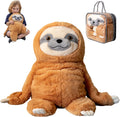 Verzwaringsknuffel Luiaard 2,3 KG - Weighted Stuffed Animal Sloth - Verzwaringsknuffel Volwassenen -Verzwarings Knuffel - Antistress Knuffel - Verzwaringsknuffel Kind Therapeutisch Speelgoed, Machinewasbaar - Stressverlichting en Focus - afbeelding 1