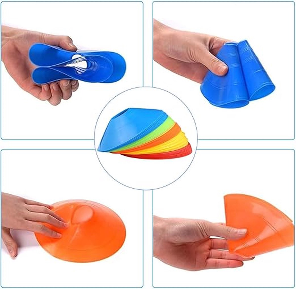 Trainingshoedjes / Pionnen - 50 stuks met Opbergtas - afbeelding 2