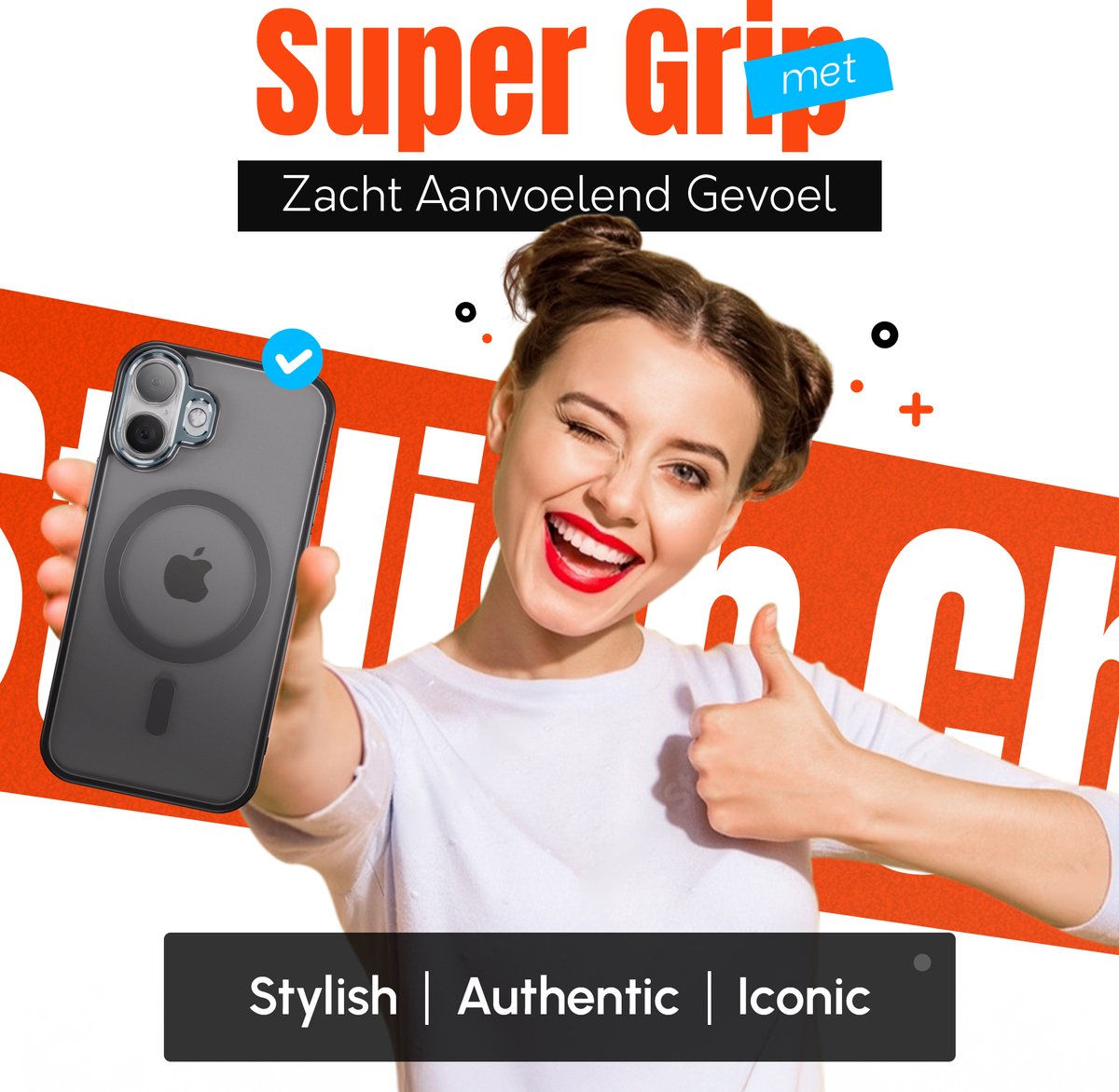 Hoesje - Geschikt voor iPhone 17 - Zwart - Geschikt voor MagSafe - Slank - hoes - Shock proof - afbeelding 2