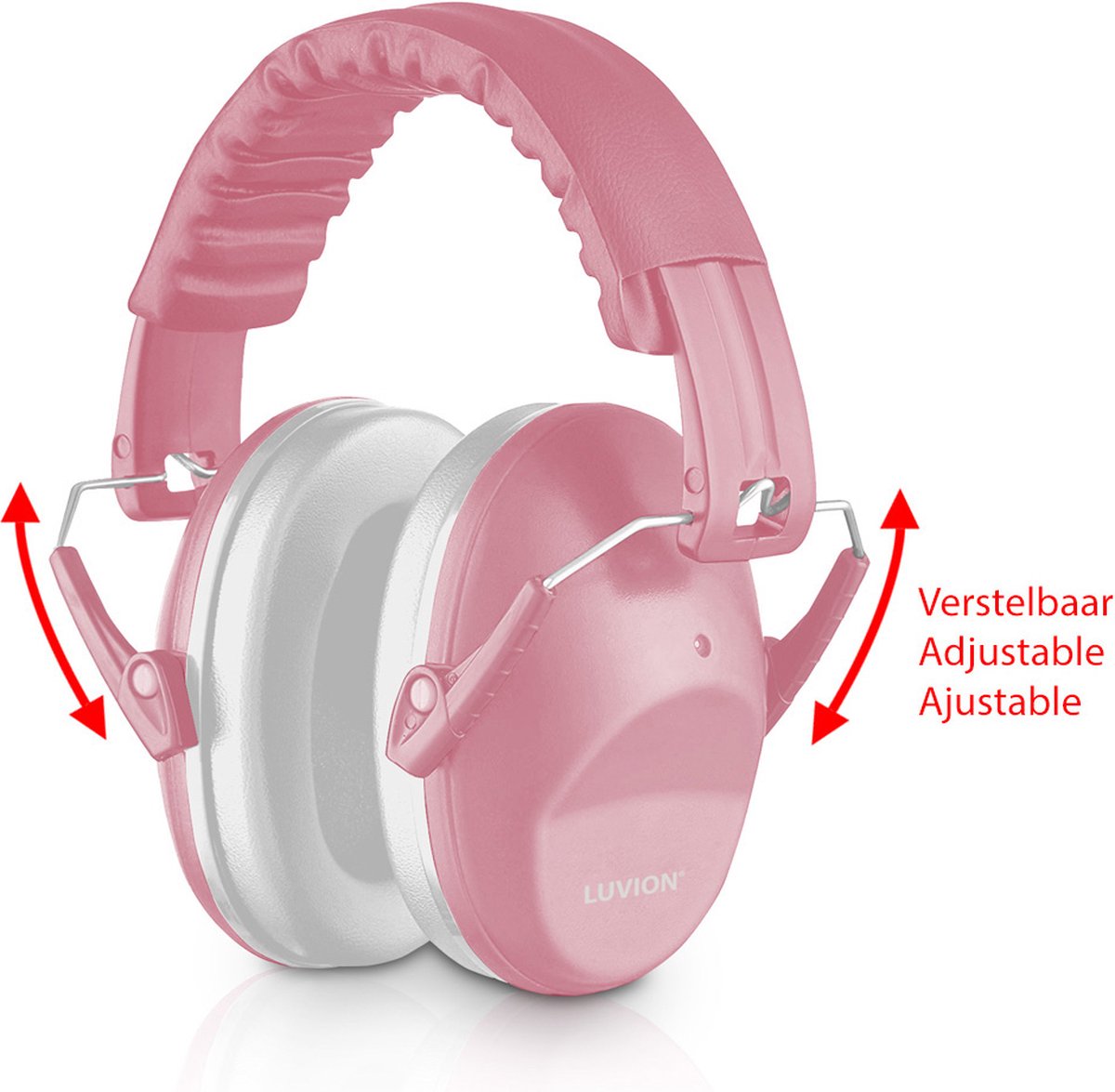 LUVION® Gehoorbeschermers - Premium gehoorbescherming voor kinderen - peuter en kind – Dusty Pink - afbeelding 2