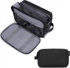 Toilettas - Luxe organizer - Zwart - Heren - Dubbele rits - afbeelding 1