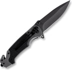 Survival zakmes outdoor – 1 hand open systeem en broekclip – 22.5 CM vouwmes – RVS - afbeelding 1