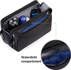 Toilettas - Luxe organizer - Zwart - Heren - Dubbele rits - afbeelding 2