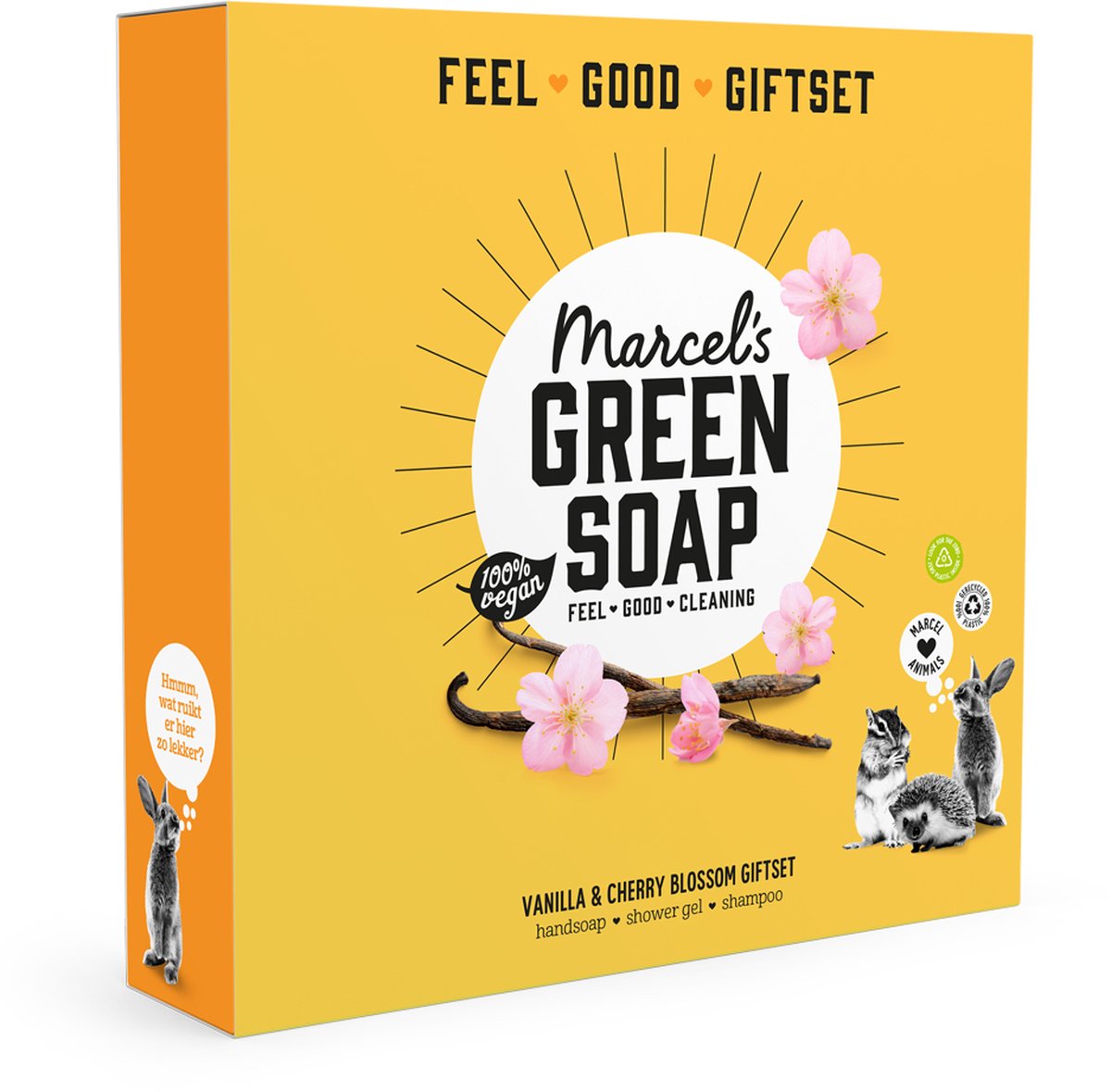 Marcel's Green Soap Geschenkset - Vanille & Kersenbloesem - 3 stuks - afbeelding 1