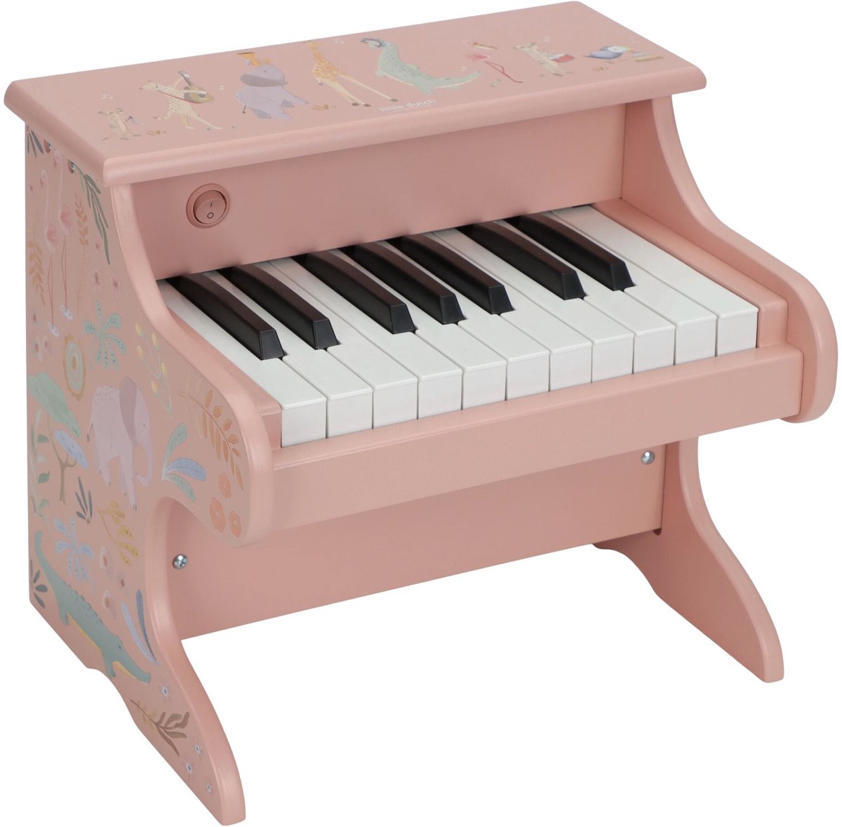 Little Dutch Houten piano - Roze FSC - Safari Friends - afbeelding 1