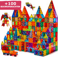By Baboo® Magnetic Tiles 100 stuks + Bouwclub toegang - Magnetische Tegels Speelgoed Blokken - Magna Magnetisch Cadeau Jongens Meisjes Constructie - Montessori Mind Educatief Kinderspeelgoed 3 Jaar, 4 jaar, 5 jaar, 6 jaar, 7 jaar, 8 jaar, 9 jaar - afbeelding 1