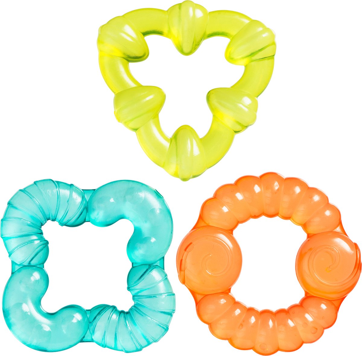 Playgro Verkoelende Waterbijtringen - Set van 3 stuks - -Speelgoed Baby - Speelgoed 1 jaar - Baby bijtring - afbeelding 4
