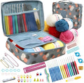67 Delige Haaknaaldenset - Haaknaalden met Softgrip - Haakgaren - Haken voor Beginners - Haken Pakket - Haaknaalden Ergonomisch - Inclusief Wol en Schaar - afbeelding 1