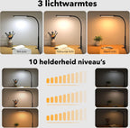 Vicon Bureaulamp LED Dimbaar - 3 Kleuren licht - Met Klem - Klemlamp - Leeslamp - Tafellamp - Bedlamp - Hobbylamp - afbeelding 4