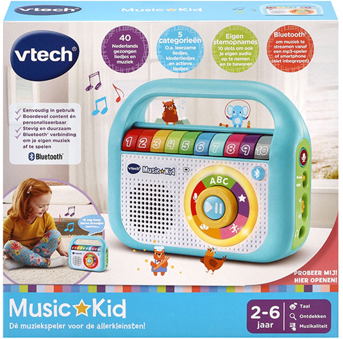 VTech Music Kid Radio Kinderen - Educatief Speelgoed - Maak Kennis met Liedjes & Muziek - Cadeau - Kinderspeelgoed 2 Jaar tot 6 Jaar - afbeelding 5