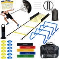 Athlentic Voetbal Trainingsset - Speedladder, Pionnen & Weerstandsbanden - afbeelding 1