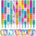 Partizzle 24x Fidget Toys Pop It Armbanden Pakket - Armbandjes Uitdeelcadeautjes - Grabbelton Traktatie Cadeautjes - Voor Kinderen & Peuters - afbeelding 1