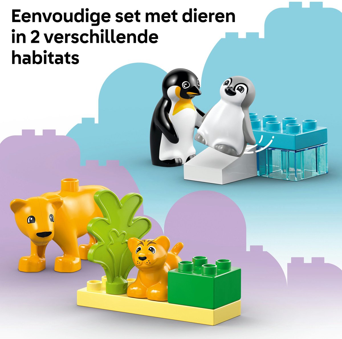 LEGO DUPLO Stad Families van wilde dieren: pinguïns en leeuwen - 10442 - afbeelding 5